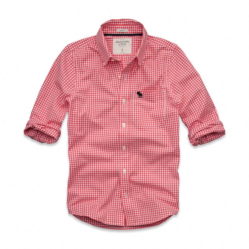 Abercrombie Fitch Hombres Necesidad Algodón Camisa AF6929